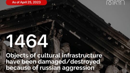 Because of russian aggression, 1,464 objects of cultural infrastructure have already been damaged in Ukraine