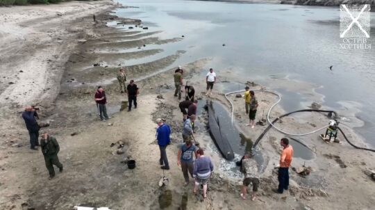 На Хортиці виявили важливу історичну пам’ятку культурної спадщини – човен-однодеревку, якому ймовірно 500 років