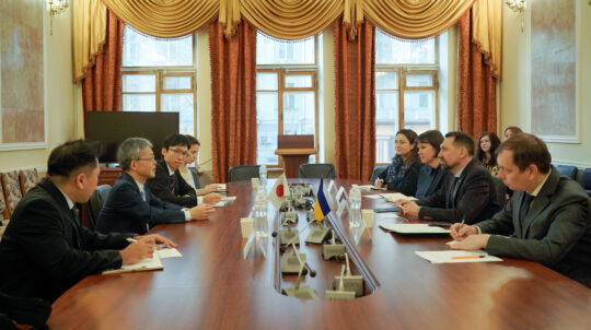 Mykola Tochytskyi held a working meeting with newly appointed Japanese Ambassador to Ukraine, Masashi Nakagome