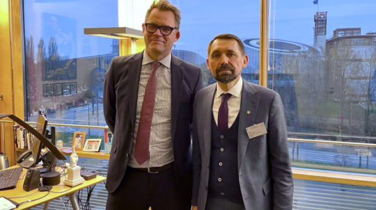 Mykola Tochytskyi  met with Matjaž Gruden, the Director for Democracy at the Council of Europe in Strasbourg