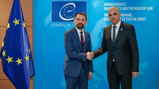 Mykola Tochytskyi met with Alain Berset, the Secretary General of the Council of Europe, in Strasbourg