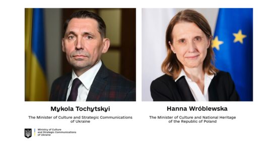 Mykola Tochytskyi invited Hanna Wróblewska to attend the culture conference in Ukraine