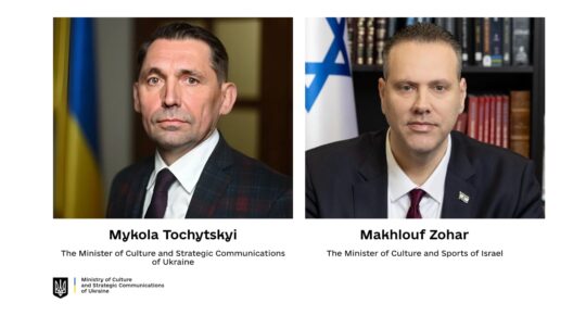 Mykola Tochytskyi had a phone call with Makhlouf Zohar, the Minister of Culture and Sports of Israel