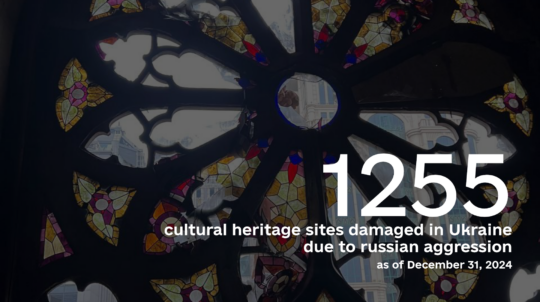 1,255 cultural heritage sites damaged in Ukraine due to russian aggression as of December 31, 2024