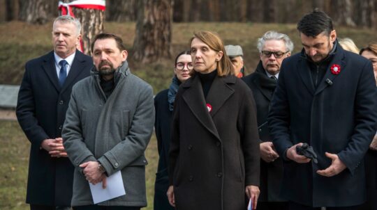 Mykola Tochytskyi and Hanna Wróblewska honored the memory of the victims of the totalitarian regime