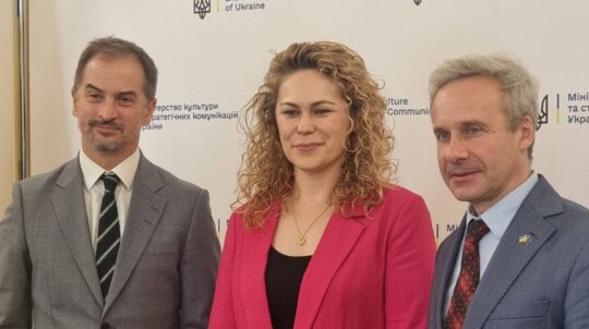Анастасія Бондар та Сергій Бєляєв провели зустріч із директором Фундації сім’ї Карела Комарека щодо збереження культурної спадщини України