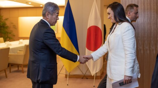 As part of her official visit to Japan, Acting Minister of Culture and Strategic Communications of Ukraine, Tetyana Berezhna, held a series of important meetings in Tokyo — with Japanese Minister for Foreign Affairs, Takeshi Iwai, and the Vice President of the Japan International Cooperation Agency (JICA), Katsura Miyazaki.